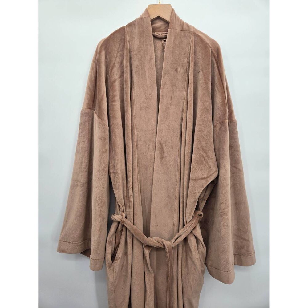 Skims Velour Long Bathrobe Size Medium - Picture 2 of 7